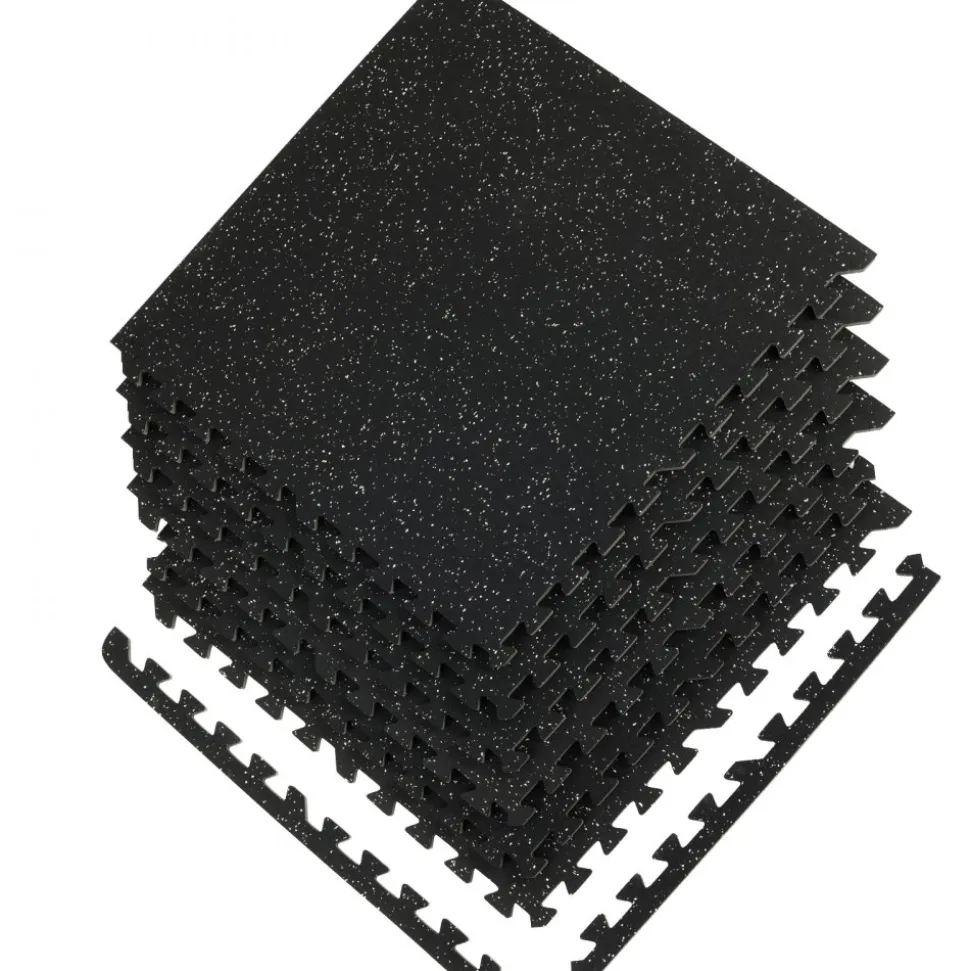 VEVOR EVA Interlocking Foam Floor Mats, 0.56 in Thickened 6 Pcs Puzzle Rubber Tiles, 24 x 24 in Exercise Floor Mat for Workout & Fitness, Heavy Duty Flooring Mats for Home, Gym, Office-24 Sq Ft