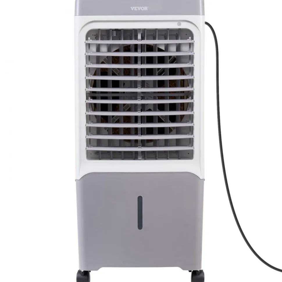 VEVOR Evaporative Air Cooler, 1800 CFM with 6.8 Gallon Water Tank Swamp Cooler, Portable Cooling Fan with Remote Control, 12H Timer, 4 Ice Boxes, Quiet Operation, 3 Wind Speeds for Outdoor Indoor Use