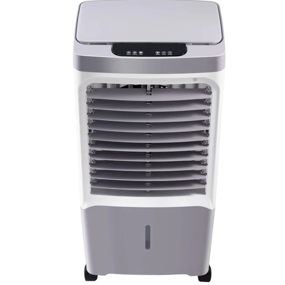 VEVOR Evaporative Air Cooler, 1800 CFM with 6.8 Gallon Water Tank Swamp Cooler, Portable Cooling Fan with Remote Control, 12H Timer, 4 Ice Boxes, Quiet Operation, 3 Wind Speeds for Outdoor Indoor Use