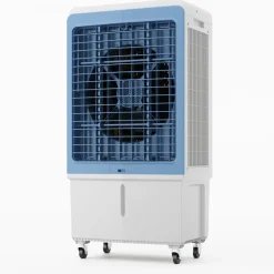 VEVOR Evaporative Air Cooler, 4129 CFM with 12.7 Gallon Water Tank Swamp Cooler, Portable Cooling Fan with Remote Control, 12H Timer, 4 Ice Boxes, Quiet Operation, 3 Wind Speeds for Outdoor Indoor Use