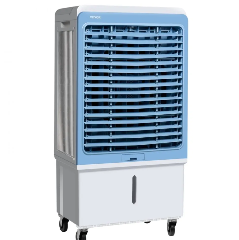 VEVOR Evaporative Air Cooler, 4129 CFM with 12.7 Gallon Water Tank Swamp Cooler, Portable Cooling Fan with Remote Control, 12H Timer, 4 Ice Boxes, Quiet Operation, 3 Wind Speeds for Outdoor Indoor Use