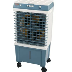 VEVOR Evaporative Cooler, 1400 CFM Air Cooler, 84° Oscillating Swamp Cooler ,5 Gal Portable Air Cooler for 550 Sq.ft with 3 Speeds Adjustable Control, Indoor Outdoor Use, FCC Listed