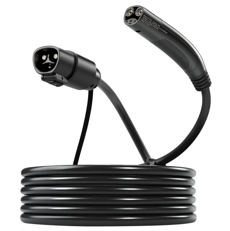 VEVOR EV Charger Extension Cable for Tesla, 48Amp 21 ft Max 240V 11.52 kW with NACS Plug, EV Extension Cord for Level 1/2 Tesla Mobile/Wall Connector/Destination Charger, Model Y/X/3/S, Carrying Bag