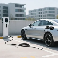 VEVOR EV Charger Extension Cable, 48Amp 21 ft J1772 Extension Cord Compatible with 120V-240V SAE J1772 Electric Vehicle Chargers, Level 1/Level 2 IP66 Heavy Duty Car Charging Cable with Carrying Bag