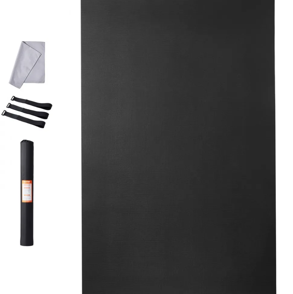 VEVOR Exercise Mat, Non Slip High Density Premium Yoga Mat, Exercise Yoga Mat for Men & Women, Fitness & Exercise Mat with Bag & Carry Strap, for All Types of Home Yoga, Pilate & Floor Workout (9x6ft)