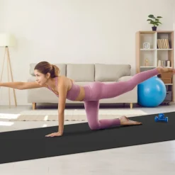 VEVOR Exercise Mat, Non Slip High Density Premium Yoga Mat, Exercise Yoga Mat for Men & Women, Fitness & Exercise Mat with Bag & Carry Strap, for All Types of Home Yoga, Pilate & Floor Workout (7x5ft)