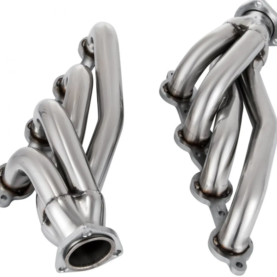 VEVOR Exhaust Header Set 1 3/4" Exhaust Turbo Headers, Stainless Steel Exhaust Manifold Headers, Shorty Engine Conversion LS Swap Exhaust Headers for Chevy LS1 LS2 LS3 LS6 LS10 SUV/Truck Car
