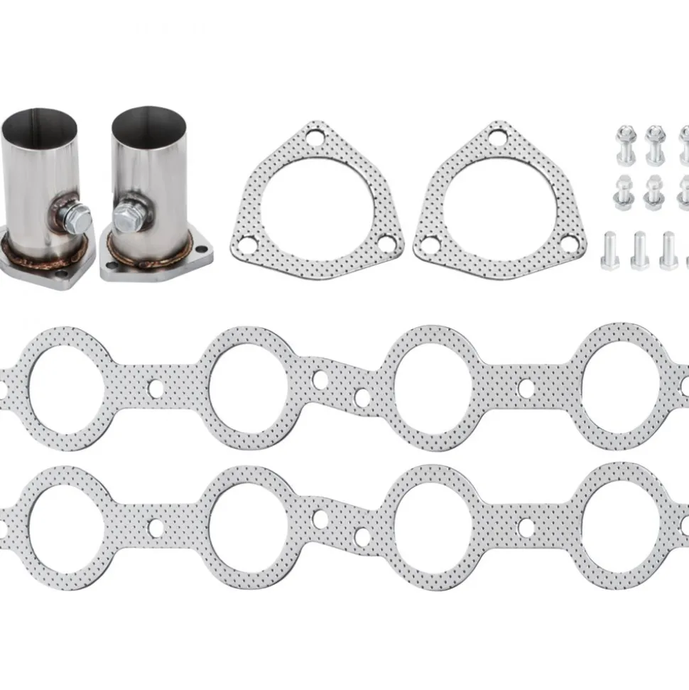 VEVOR Exhaust Header Set 1 3/4" Exhaust Turbo Headers, Stainless Steel Exhaust Manifold Headers, Shorty Engine Conversion LS Swap Exhaust Headers for Chevy LS1 LS2 LS3 LS6 LS10 SUV/Truck Car