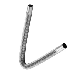 VEVOR Exhaust Hose, 23.6 inch Diesel Heater Flexible Exhaust Pipe, Stainless Steel Exhausts Hoses with 2 Hose Clamps, Air Diesel Parking Heater Exhausts Hoses Line for 2KW 5KW 8KW Diesels Heaters