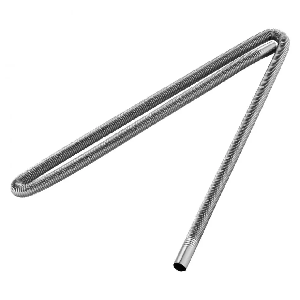 VEVOR Exhaust Hose, 77.95 inch Stainless Steel Exhausts Hose, Diesel Heater Flexible Exhaust Pipe with 2 Hose Clamps, Exhausts Hoses Kit Diesel Heater Accessories for 2KW 5KW 8KW Diesels Heaters