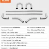 VEVOR Exhaust Kit, 8 Pieces, DIY Universal Galvanized Steel Exhaust Kit with Slip-Fit Joint & Large Exhaust Tube, Rust-Proof Exhaust Pipe for Exhaust System, Fit for Garage/Auto Repair Store/4S Store