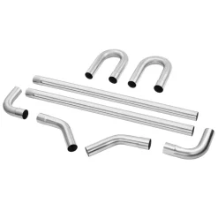 VEVOR Exhaust Kit, 8 Pieces, DIY Universal Galvanized Steel Exhaust Kit with Slip-Fit Joint & Large Exhaust Tube, Rust-Proof Exhaust Pipe for Exhaust System, Fit for Garage/Auto Repair Store/4S Store