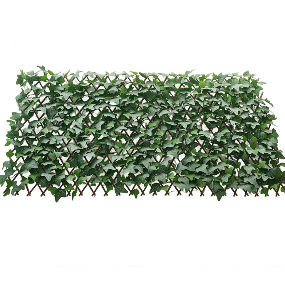 VEVOR Expandable Fence Privacy Screen, 25 x 126 in Expand Artificial Plant Wall, Realistic Artificial Ivy Panel with 50 Zip Ties, Decorative Faux Greenery Backdrop Hedges for Balcony Patio Outdoor