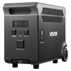 VEVOR Extra Battery for Portable Power Station, 3840Wh LiFePO4 Extra Expansion Battery with 3 Output Ports for Home Use, Outdoor Camping, Road Trips, RVs, Emergencies