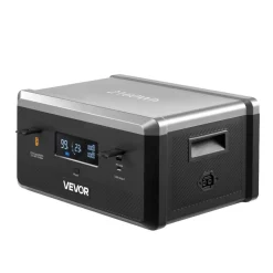 VEVOR Extra Battery for Portable Power Station, 2160Wh LiFePO4 Extra Expansion Battery with 3 Output Ports for Home Use, Outdoor Camping, Road Trips, RVs, Emergencies