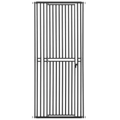 VEVOR Extra Tall Pet Gate for Cats, 28-34 in Adjustable Width, 78.7 in High Dog Gate, with Pressure Mount Kit and Wall Mount Kit, 1.2 in Narrow Bar Spacing, for Stairs, Doorways, and House, Black