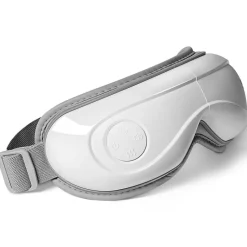 VEVOR Eye Massager with Heat, Heated Eye Massage Mask with 5 Modes and Bluetooth Music, 180° Foldable Eye Care Massager for Migraines, Eye Strain, Dark Circles, Ideal Gift for Mom/Dad, White