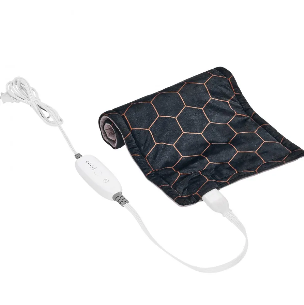 VEVOR Far Infrared Heating Pad, 12" x 24" Weighted Heating Pad with Far Infrared Therapy, 4 Temperature Settings, 2-hour Auto-off, Electric Heating Pad for Back Neck Shoulder Abdomen Pain Relief