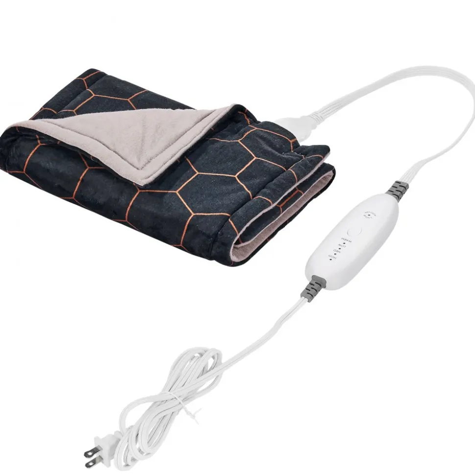 VEVOR Far Infrared Heating Pad, 12" x 24" Weighted Heating Pad with Far Infrared Therapy, 4 Temperature Settings, 2-hour Auto-off, Electric Heating Pad for Back Neck Shoulder Abdomen Pain Relief