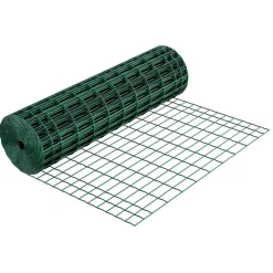 VEVOR Farm Fence, 39 x 984 in, 2 x 4 in Mesh 2.1mm Galvanized Steel Wire Fencing for Cattle, Hog & Sheep, Heavy Duty Vinyl Coated Livestock Fence for Animal Enclosures, Cage Wire, Garden Fences, Green