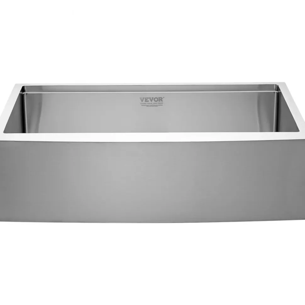 VEVOR Farmhouse Kitchen Sink, 304 Stainless Steel Drop-In Sinks, Top Mount Single Bowl Basin with Ledge & Accessories, Household Dishwasher Sinks for Workstation, Prep Kitchen, and Bar Sink, 30 inch