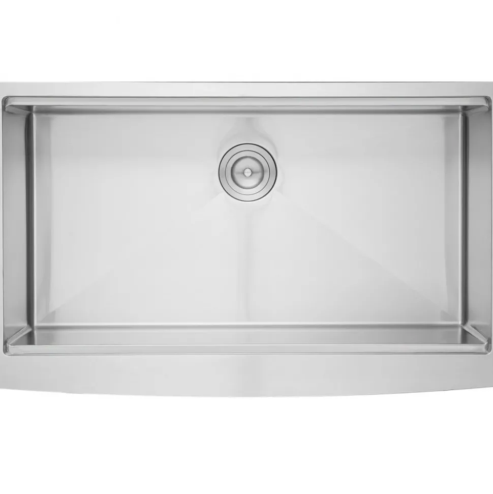 VEVOR Farmhouse Kitchen Sink, 304 Stainless Steel Drop-In Sinks, Top Mount Single Bowl Basin with Ledge & Accessories, Household Dishwasher Sinks for Workstation, Prep Kitchen, and Bar Sink, 30 inch