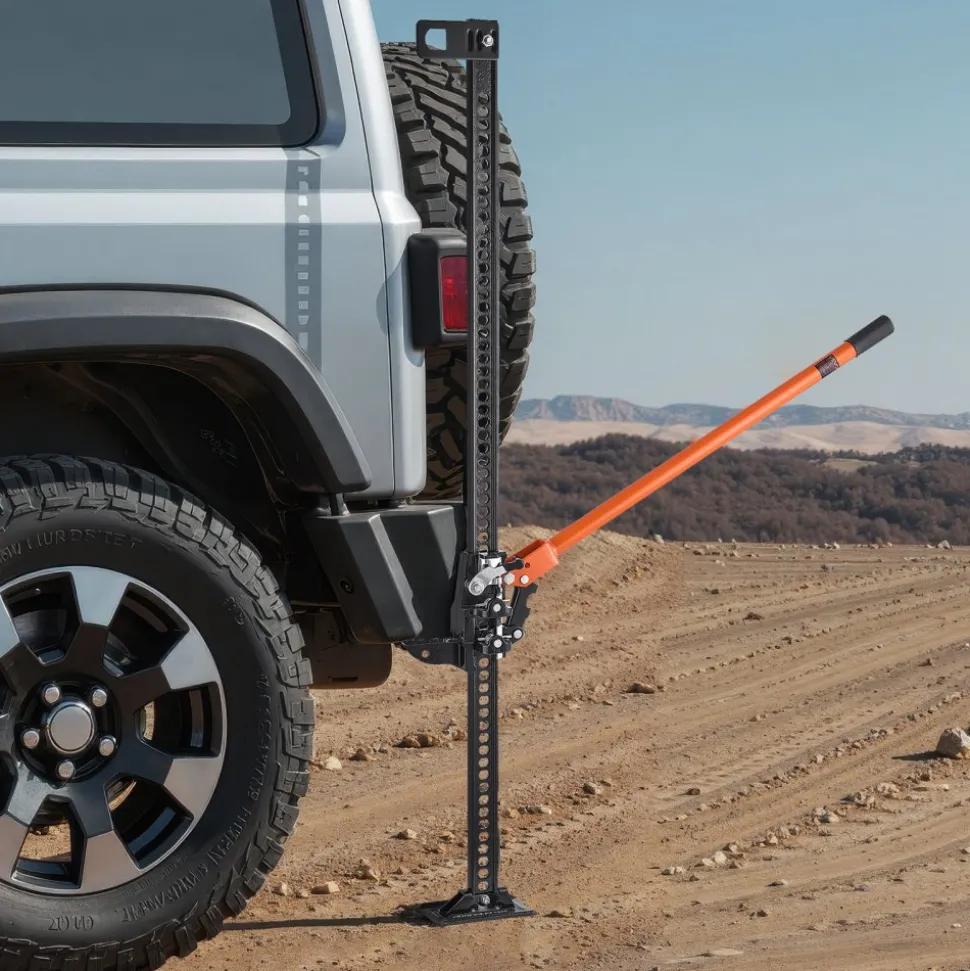 VEVOR Farm Jack, 48" Utility High Lift Farm Jack, 3.18 Ton (7,000 lbs) Capacity Ratcheting Off Road Utility Jacks, Heavy-Duty Lift Jacks with 5.12"-42.5" Lifting Range for Tractor, Truck, SUV
