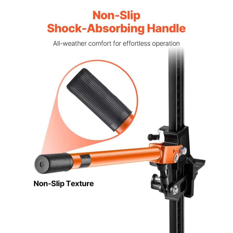VEVOR Farm Jack with Base, 60" Utility High Lift Farm Jack, 3.18 Ton (7,000 lbs) Capacity Ratcheting Off Road Utility Jacks, Heavy-Duty Lift Jacks with 5.12"-54.33" Lifting Range for Tractor, Truck, SUV