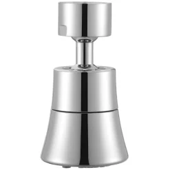 VEVOR Faucet Aerator, 360° Swivel Kitchen Sink Aerator, 5-Function 5-Flow Sink Sprayer Attachment, Bathroom Faucet Extender Head Replacement for 15/16 inch Female Thread with Adapter & 55/64 inch Male