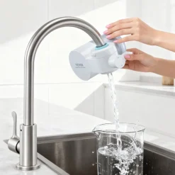 VEVOR Faucet Filter Replacement, 3-Pack Water-Filter Cartridge, 5-Layer High-Efficiency Filtration, 3-Month Value and 317 Gal Lifespan / Filter, Compatible with Models 8807 & 8811 Filtration System
