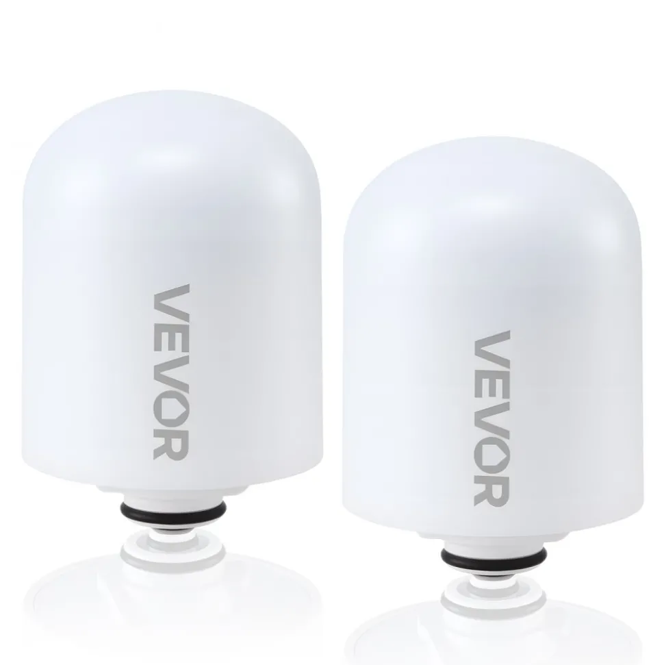 VEVOR Faucet Filter Replacement, 2-Pack Water-Filter Cartridge, 6-Layer High-Efficiency Filtration, 3-Month Value and 211 Gallon Long Lifespan / Filter, Compatible with Model 8627 Filtration System