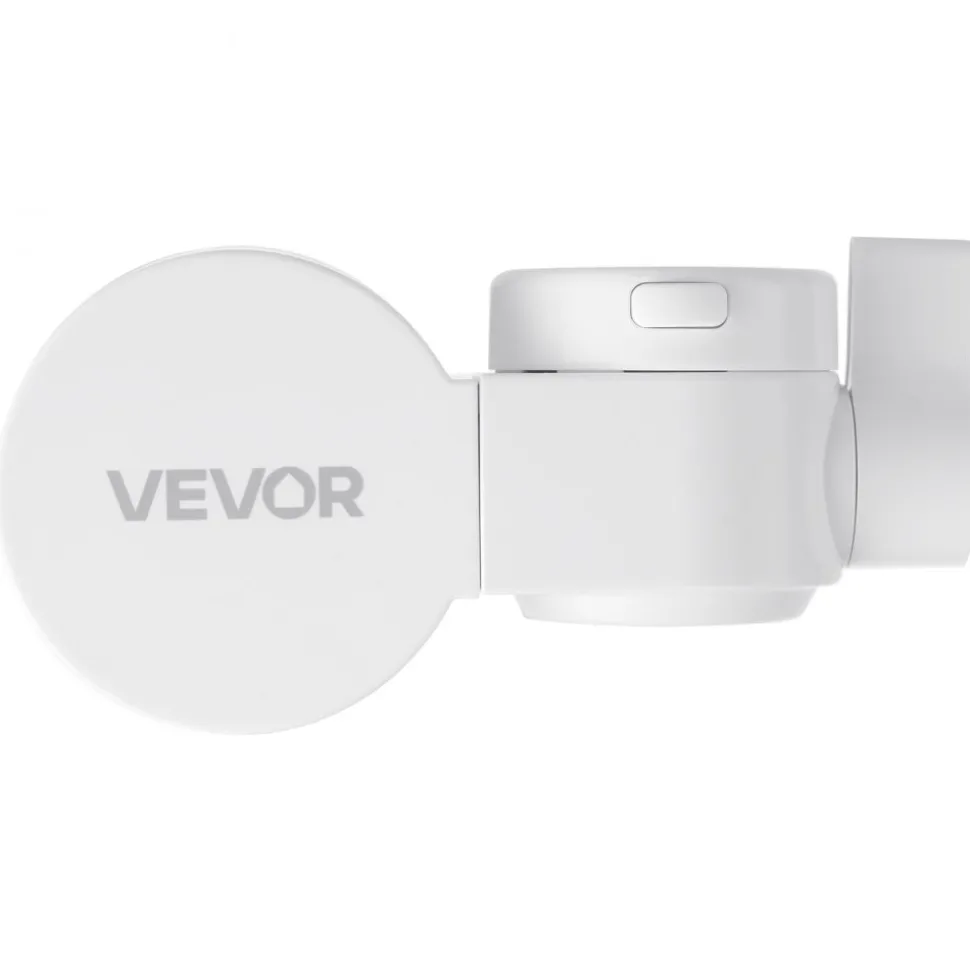 VEVOR Faucet Mount Water Filter, Vertical Water Purifier for Sink Tap, Carbon Fiber Filter, Removes Chlorine Lead with 3 Filters, Fits Most Kitchen or Bathroom Faucets, White