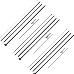 VEVOR Feather Flag Pole Kit, 3 Packs Swooper Flag Pole 16.3 ft, Sign Flag Poles for Business Advertising Flags Outdoor, with Ground Stakes and A Carrying Bag (Flag Not Included)