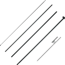 VEVOR Feather Flag Pole Kit, Swooper Flag Pole Set 16.3 ft, Sign Flag Poles for Business Advertising Flags Outdoor, with A Ground Stake and Carrying Bag (Flag Not Included)