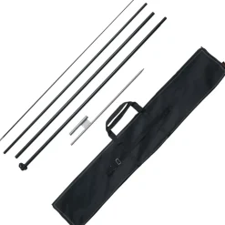 VEVOR Feather Flag Pole Kit, Swooper Flag Pole Set 16.3 ft, Sign Flag Poles for Business Advertising Flags Outdoor, with A Ground Stake and Carrying Bag (Flag Not Included)