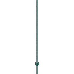 VEVOR 6 Feet Fence Post, 6 Pack U-Channel Heavy Duty Metal Fence Posts, Sturdy Steel Fence Stakes for Garden Yard, Lawn, Farms and Outdoor Wire Fencing, Green