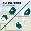 VEVOR 6 Feet Fence Post, 10 Pack U-Channel Heavy Duty Metal Fence Posts, Sturdy Steel Fence Stakes for Garden Yard, Lawn, Farms and Outdoor Wire Fencing, Green