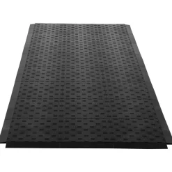 VEVOR Female Garage Floors Transition Edge Kit, 15 PCS Sturdy PP Interlocking Modular Garage Floor Edging Slip-resistant, Easy Assembly Compatible Only With VEVOR Upgraded 6-Lock Garage Mats, Black