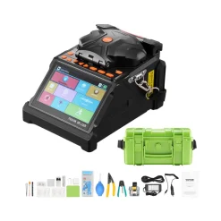 VEVOR Fiber Fusion Splicer 6 Motors, Core & Clad Alignment Fibers Optic Splicer with 6s Fast Splicing and 13s Heating, 5