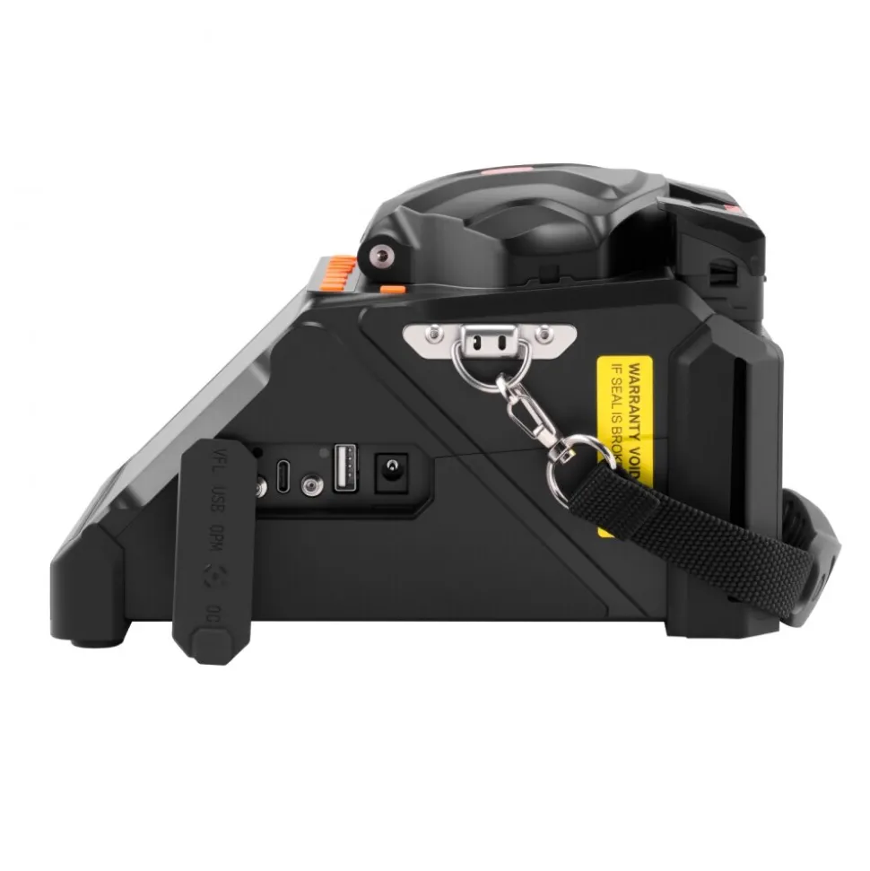 VEVOR Fiber Fusion Splicer 6 Motors, Core & Clad Alignment Fibers Optic Splicer with 6s Fast Splicing and 13s Heating, 5" LCD Screen, 3 in 1 Fiber Holder, 7800mAh Battery for SM MM DS NZDS Fibers