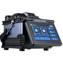 VEVOR Fiber Fusion Splicer 6 Motors with 8s Splicing & 18s Heating, 5200mAh Core Alignment Fibers Optical Splicer, 5