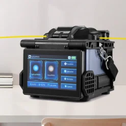 VEVOR Fiber Fusion Splicer 6 Motors with 8s Splicing & 18s Heating, 5200mAh Core Alignment Fibers Optical Splicer, 5