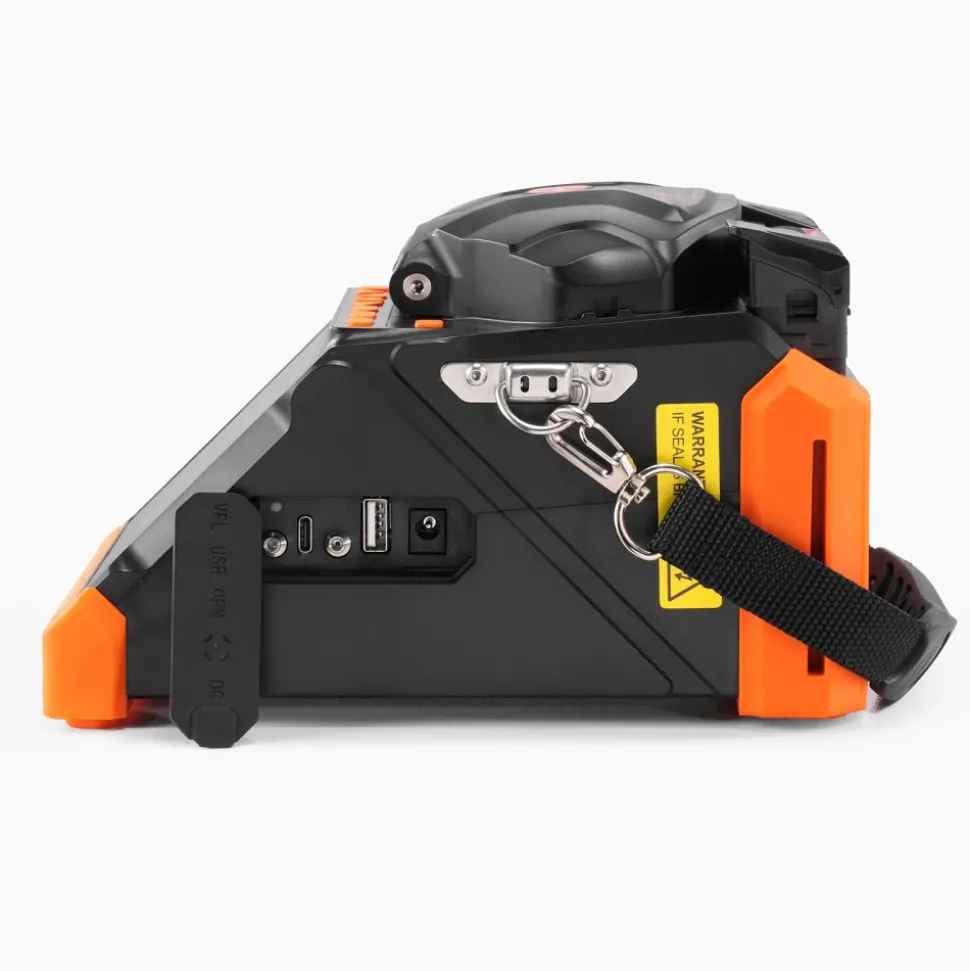 VEVOR Fiber Fusion Splicer 6 Motors, Core & Clad Alignment Fibers Optic Splicer with 6s Fast Splicing and 13s Heating, 5" Touch Screen, 3 in 1 Fiber Holder, 7800mAh Battery for SM MM DS NZDS Fibers