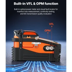 VEVOR Fiber Fusion Splicer 6 Motors, Core Alignment Fiber Optic Splicer 6s Splicing & 13s Heating, Fiber Splicer Machine with 5