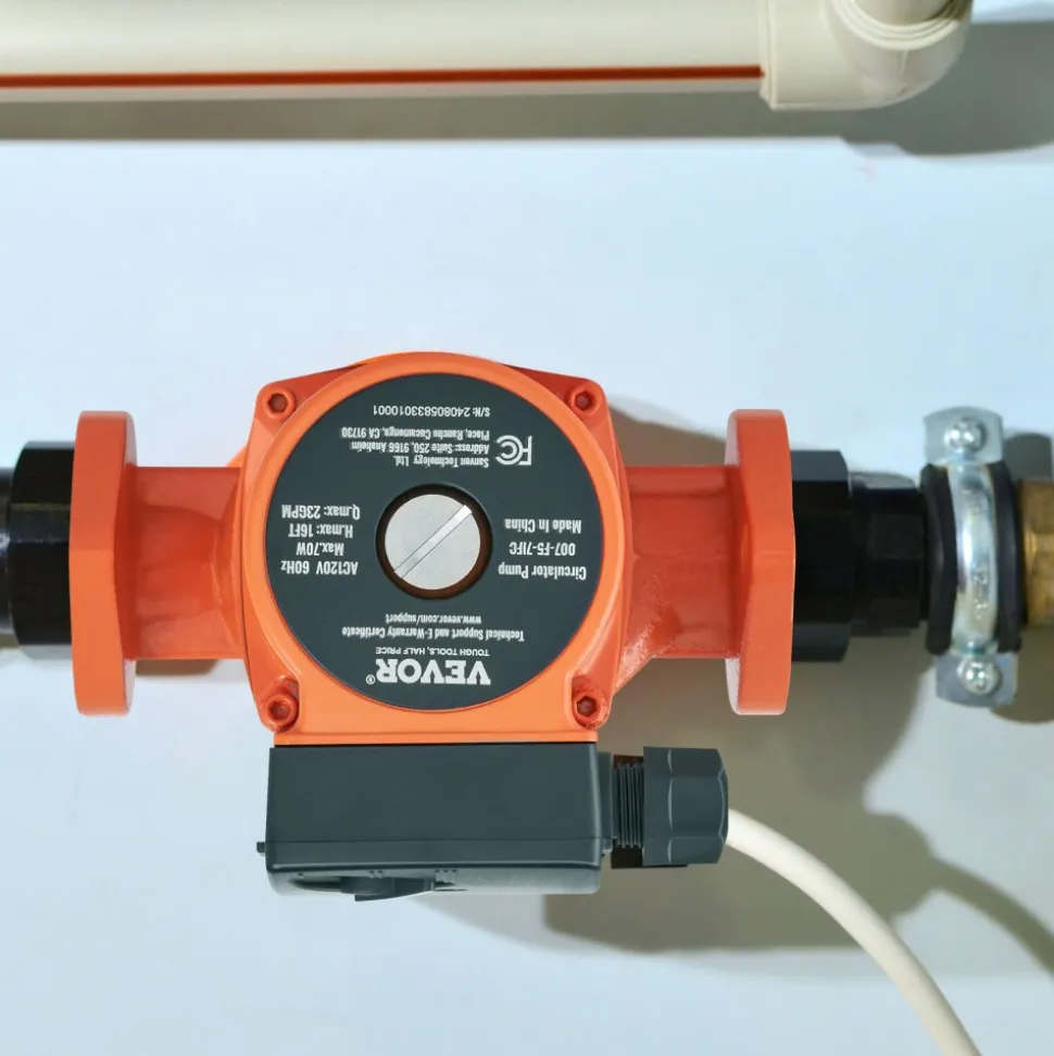 VEVOR 007-F5-7IFC Hot Water Recirculating Pump, 110V, 70W 23 GPM Hot Water Circulation Pump, 1" NPT Flange 3-Speed Circulator Pump, Quiet Operation Circulator Pump for Home Water Heater System