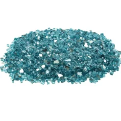 VEVOR Fire Glass, 10 LBS / 4.5 KG High-Temperature Resistant Fireplace Rocks, 1/2-Inch / 12.7 mm Reflective & Smokeless Firepit Glass Rock, High Luster Stone Landscaping for Fire Pit Table, Black