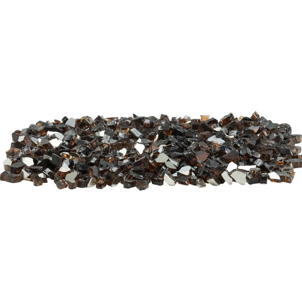VEVOR Fire Glass, 10 LBS / 4.5 KG High-Temperature Resistant Fireplace Rocks, 1/2-Inch / 12.7 mm Reflective & Smokeless Firepit Glass Rock, High Luster Stone Landscaping for Fire Pit Table, Gold