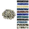 VEVOR Fire Glass, 10 LBS / 4.5 KG High-Temperature Resistant Fireplace Rocks, 1/2-Inch / 12.7 mm Reflective & Smokeless Firepit Glass Rock, High Luster Stone Landscaping for Fire Pit Table, Aqua Blue