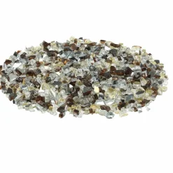VEVOR Fire Glass, 10 LBS / 4.5 KG High-Temperature Resistant Fireplace Rocks, 1/2-Inch / 12.7 mm Reflective & Smokeless Firepit Glass Rock, High Luster Stone Landscaping for Fire Pit Table, Aqua Blue