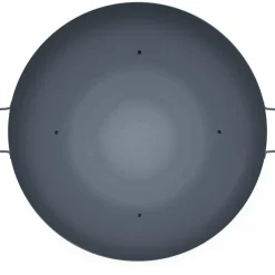 VEVOR Fire Pit Bowl, 34-Inch Diameter Round Carbon Steel Fire Bowl, Wood Burning for Outdoor Patios, Backyards & Camping Uses, with A Drain Hole, Portable Handles and A Firewood Stick, Black